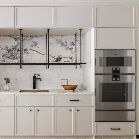double oven in remodeled kitchen