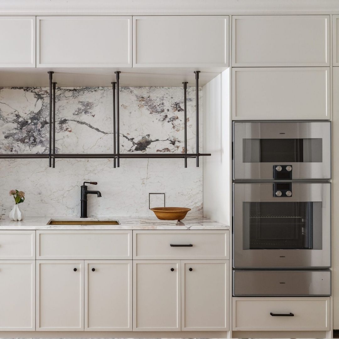 double oven in remodeled kitchen