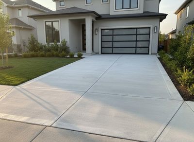 new concrete driveway