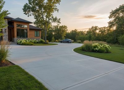 concrete driveway 