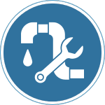 pipe with wrench icon