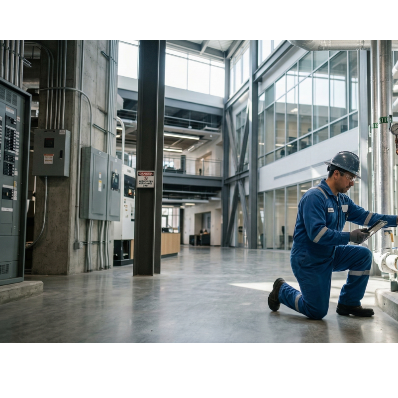 A facility maintenance worker.