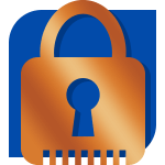 bronze lock icon