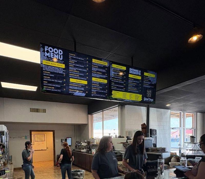 inside of restaurant