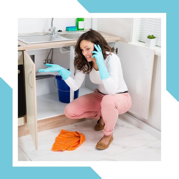 Woman calling about sink issue