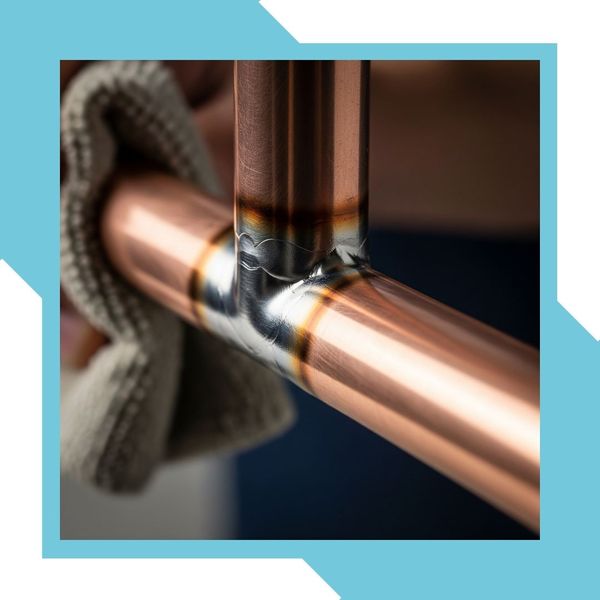 Repaired leak on a pipe
