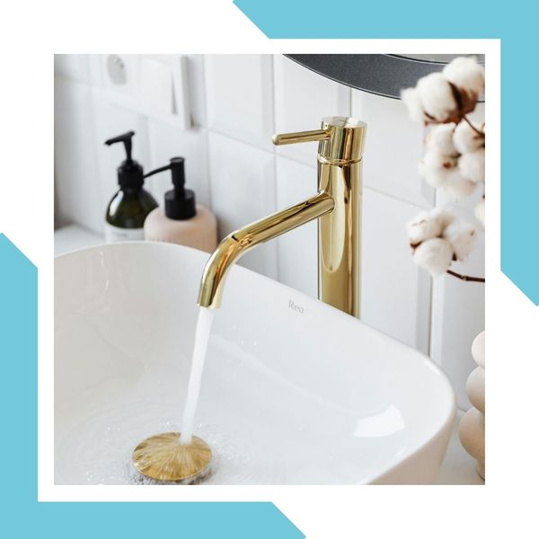 Faucet pouring water