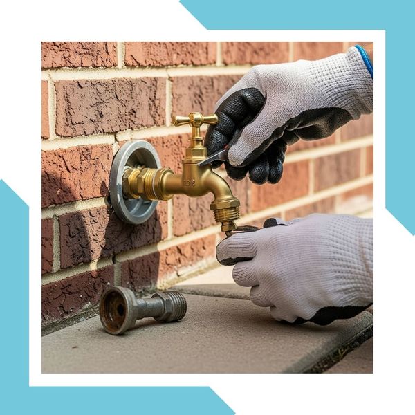 Tightening a spiget outside