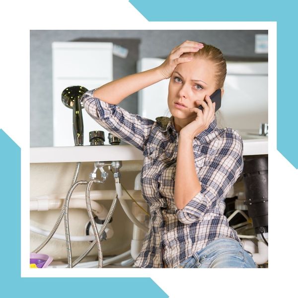Woman calling about sink issue
