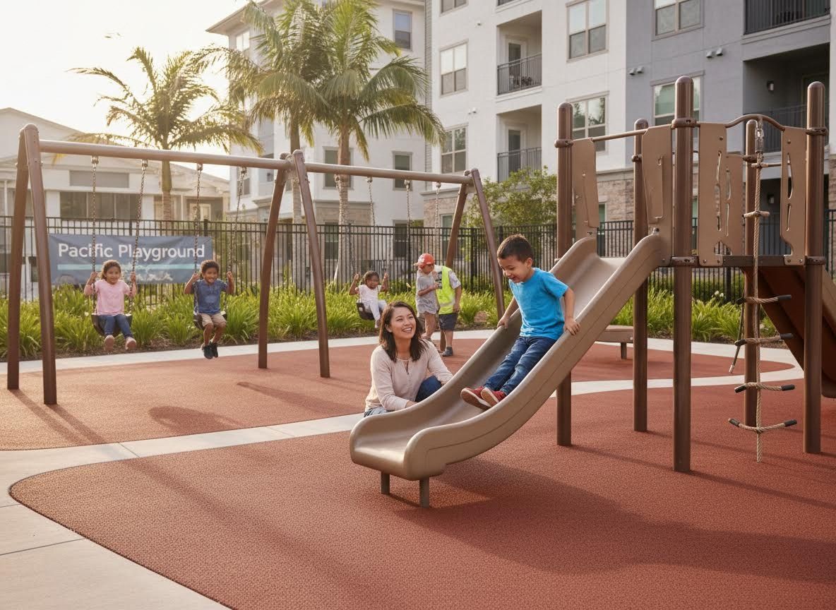 Kids Playing at Pacific Playground