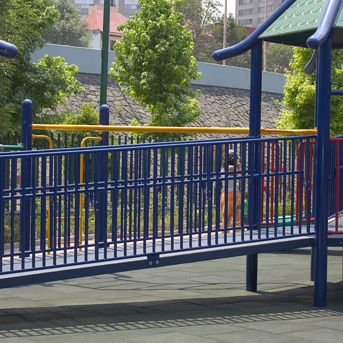 playground ramp. 