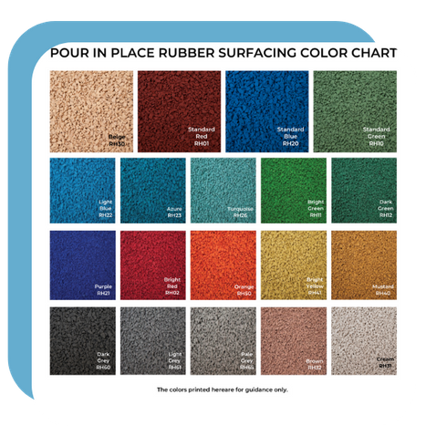 rubber surface color chart