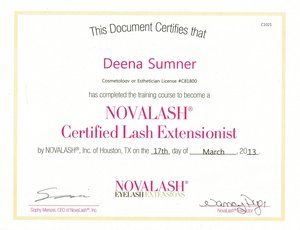 Novalash Certified Lash Extensionist