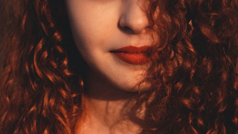 woman with full lips