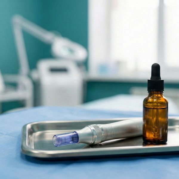 microneedling device and serum