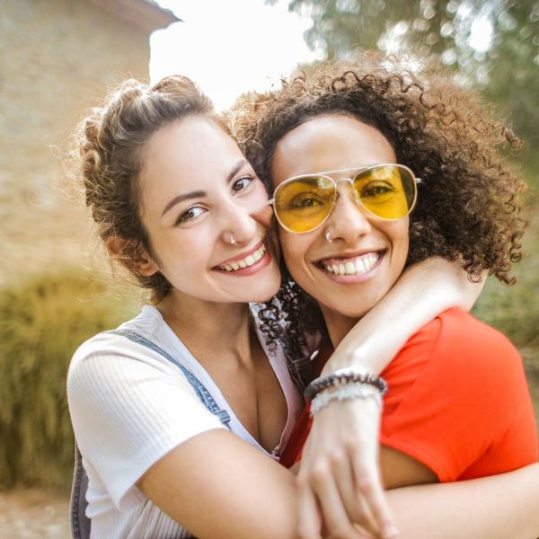 friends smiling