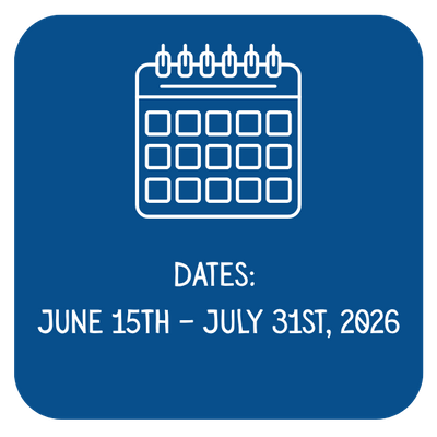 Dates: June 15th – July 31st, 2026.