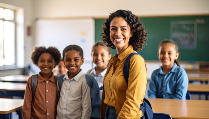 Firefly_teacher with happy children school 663433.jpg