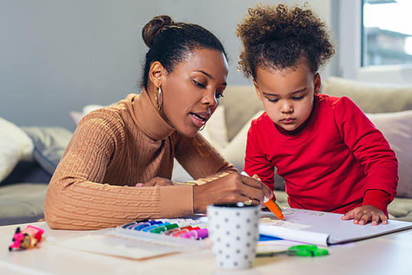 Happy family. Mother and daughter together paint..png