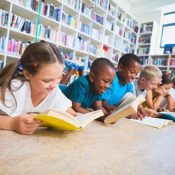 children reading