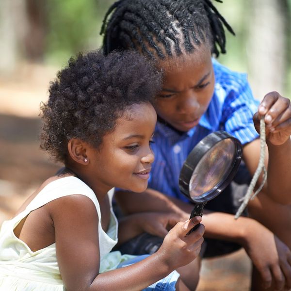 black children in nature