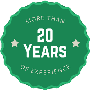 More Than 20 Years of Experience Trust Badge