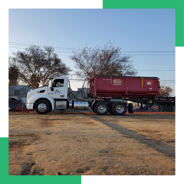 EMT dump truck at work