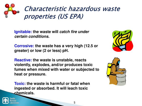 The Characteristics Of Hazardous Waste Environmental Management