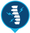 Spine injury icon