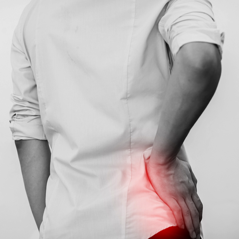 Man experiencing hip joint pain