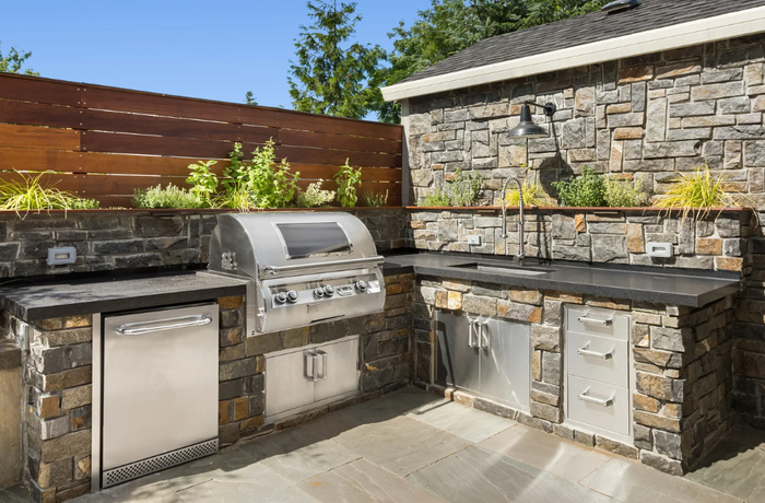 Soapstone Slabs for Outdoor Kitchen Countertops