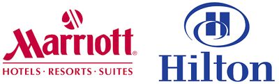 Marriott and Hilton Hotel Logos