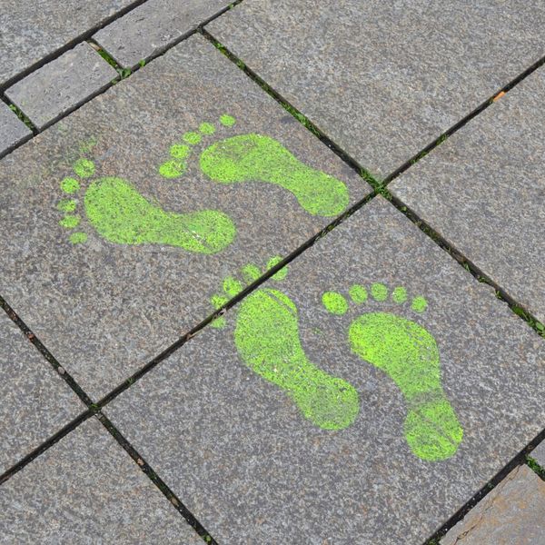 green footprints