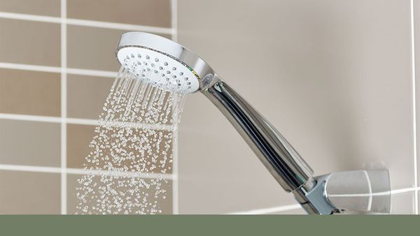 running showerhead