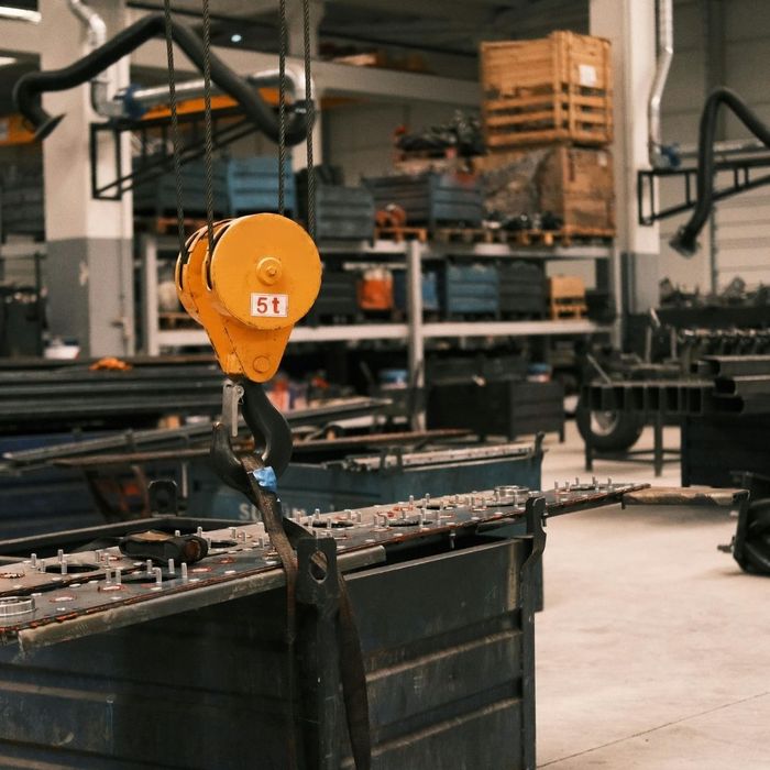 industrial metal shop building