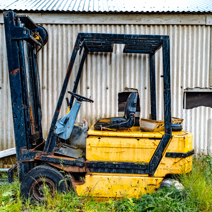 equipment in rain 