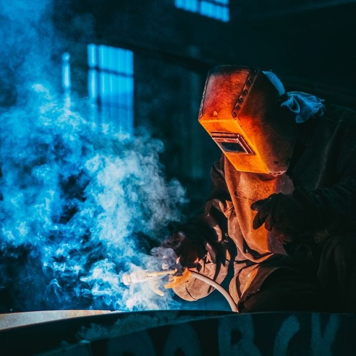 metal fabrication in a heated workshop metal fabrication in a heated workshop