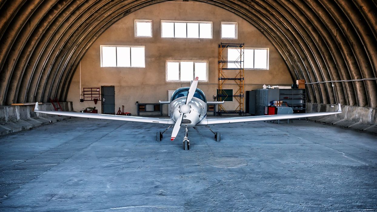 Plane in Hangar 