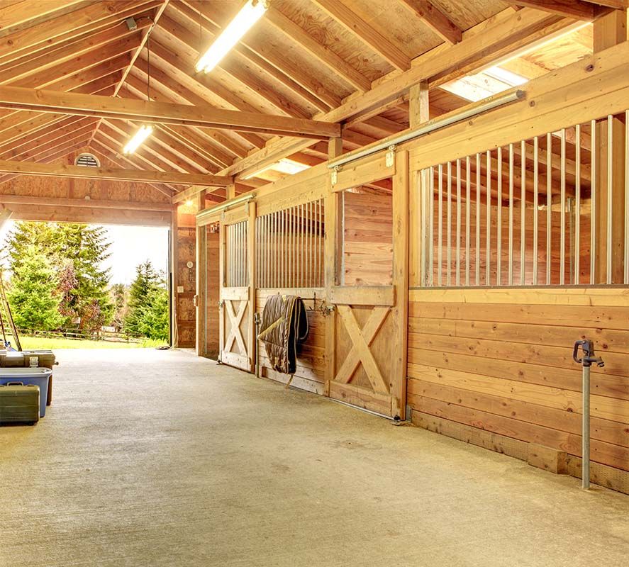 horse stable and stall barn