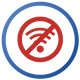 icon of canceled out radio waves icon of canceled out radio waves