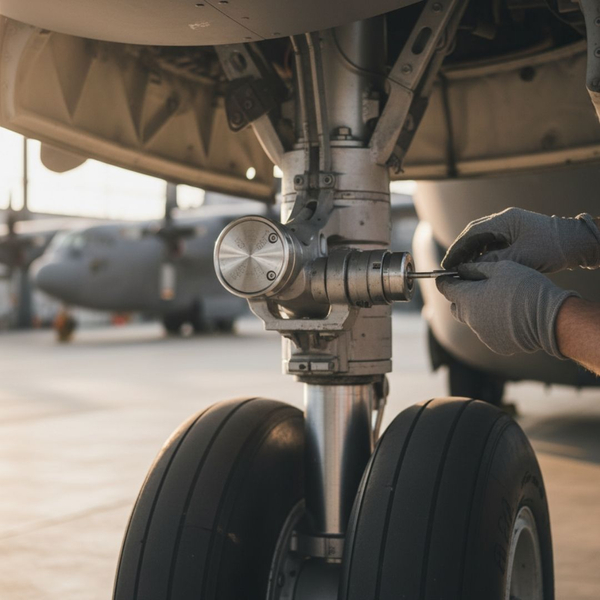 someone using tool to work with military airplane