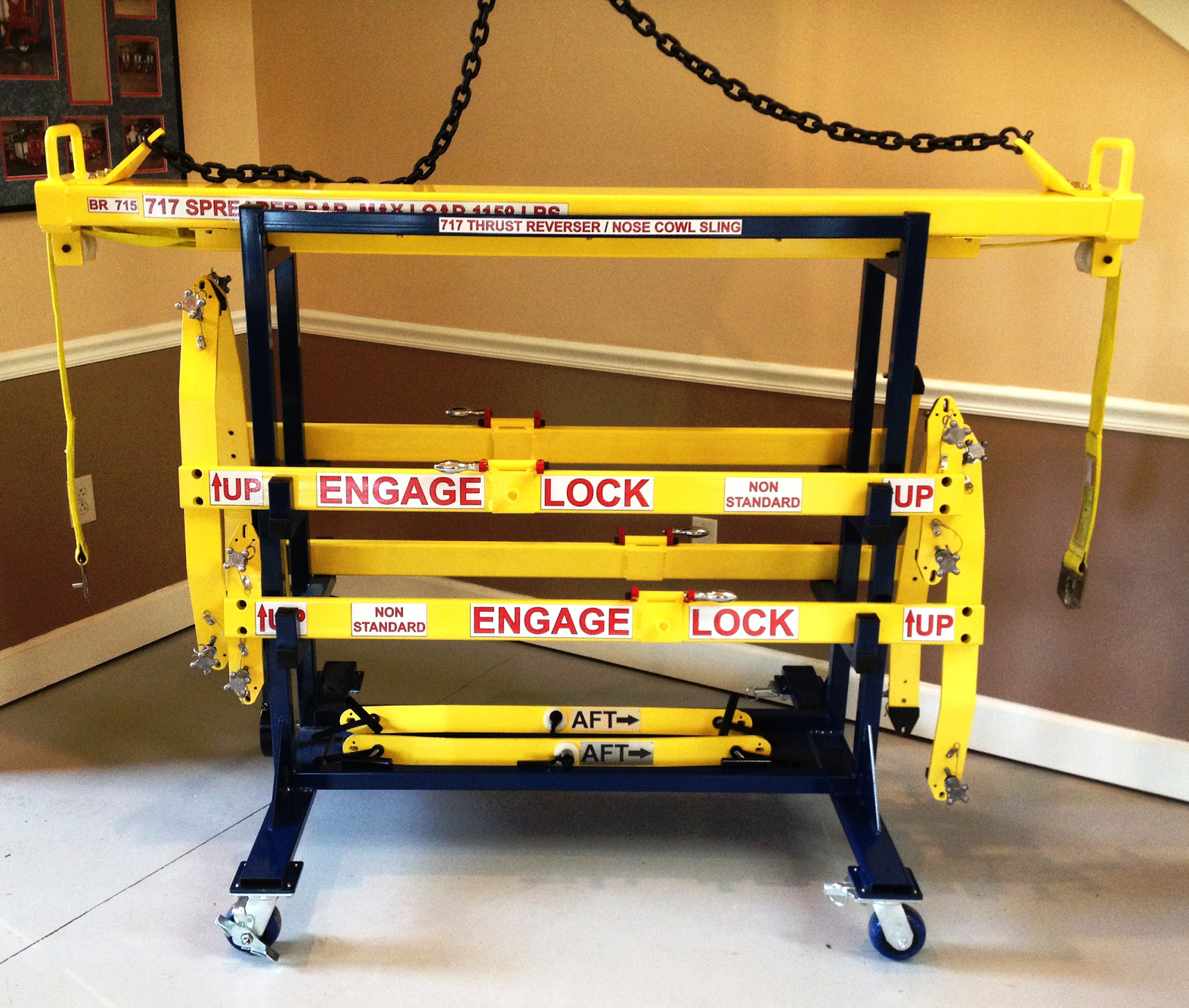 Thrust Reverser Lifting Accessories ​& Nose Cowl Sling with Cart