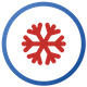 icon of a snowflake icon of a snowflake