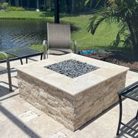 an outdoor fire pit