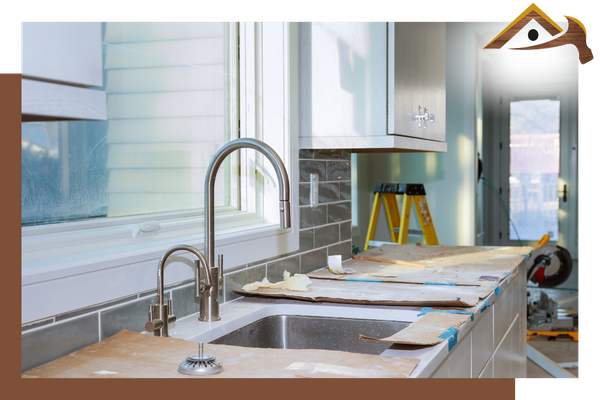 kitchen remodel in progress