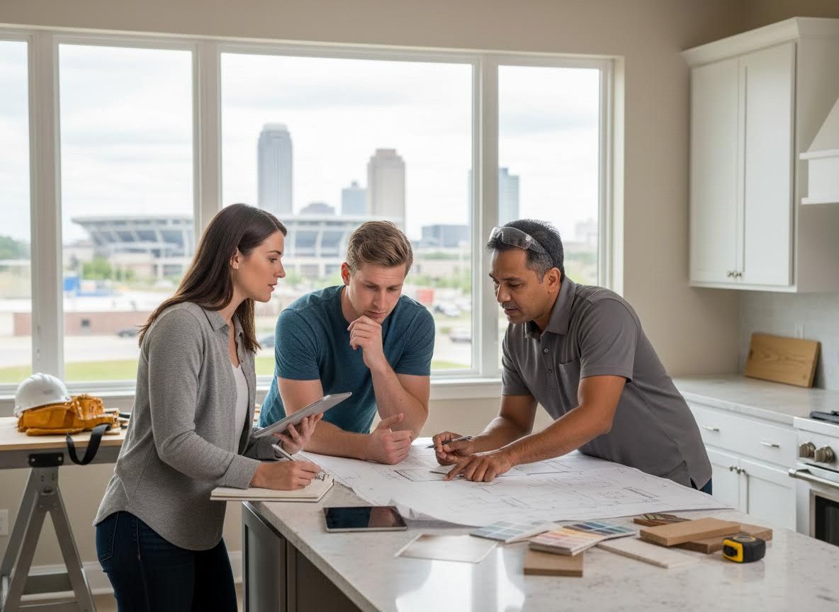 Home Renovation Design Meeting with Architect and Clients
