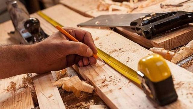 measuring wood