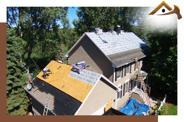 putting a roof on a home