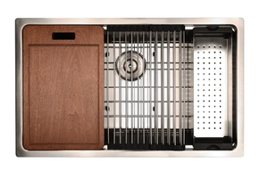 Stainless Steel Micro Radius 31x19 Workstation Single Bowl Undermount Kitchen Sink 18g SKU_ CRSSMR3119WS18G.png