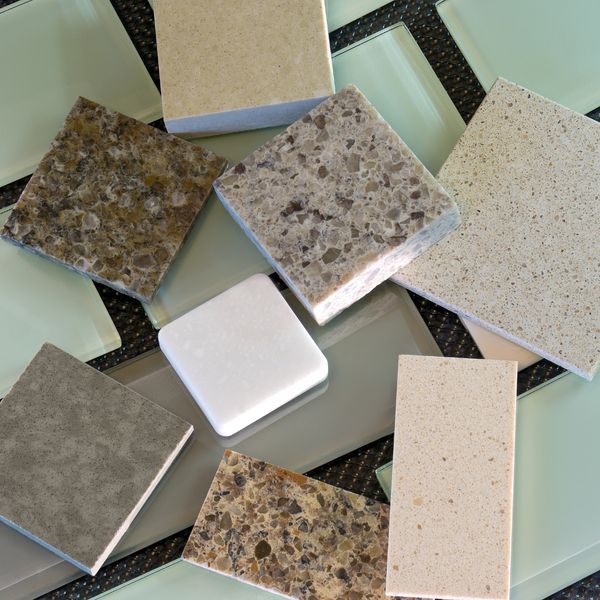 samples of quartz countertops